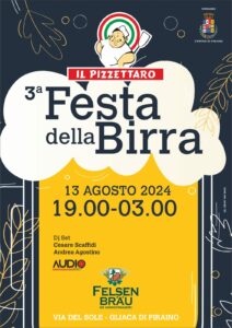 Questa sera la 3° Edizione della “Festa della Birra” a Gliaca di Piraino