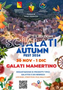 Galati Mamertino ospiterà il 30 novembre e il 1 dicembre il “Scjalati Autumn Fest”